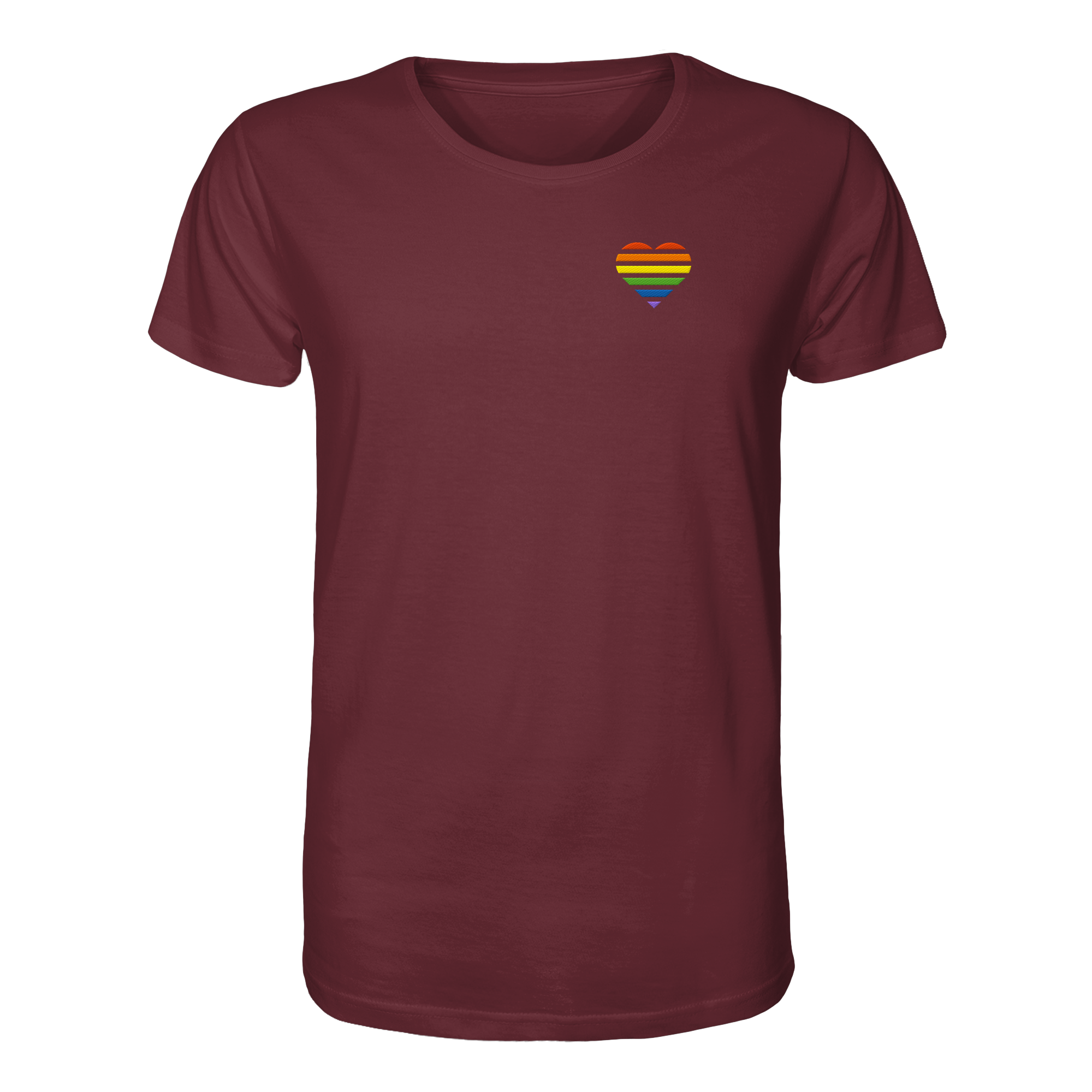Organic Shirt - Pride Flag Herz Stick