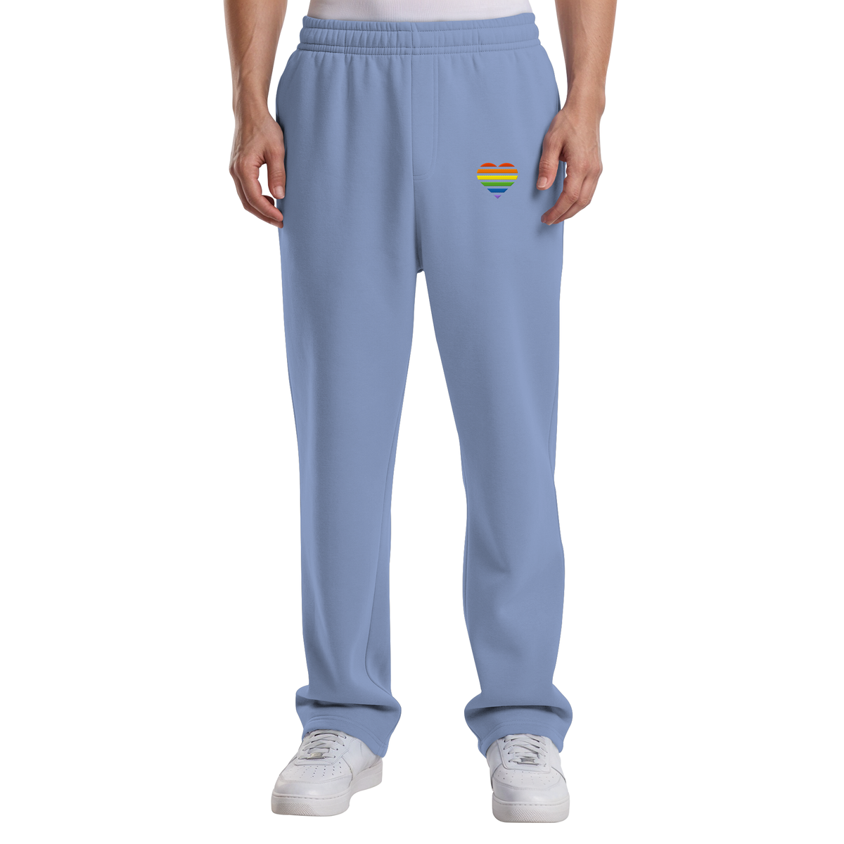 Fluffy Track Sweatpants mit Herz Stick - Pride
