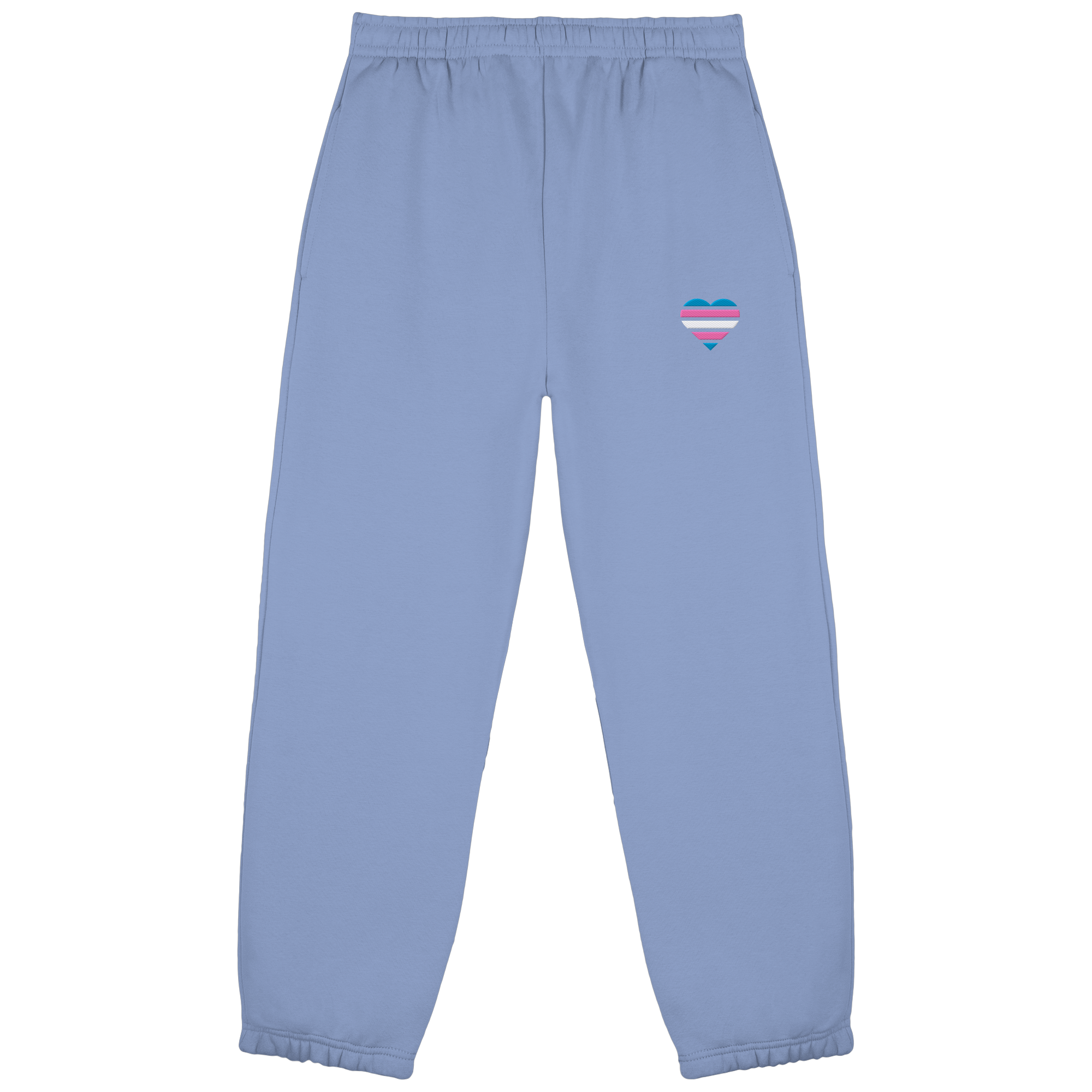 Fluffy Sweatpants - Trans Flag Herz Stick