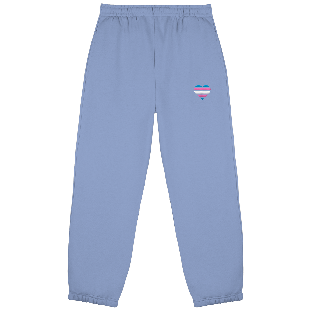 Fluffy Sweatpants mit Herz Stick - Trans
