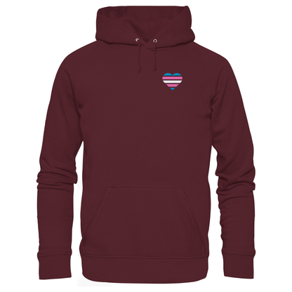 Basic Hoodie mit Herz Stick - Trans