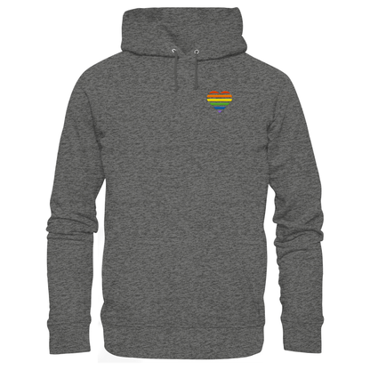 Basic Hoodie mit Herz Stick - Pride