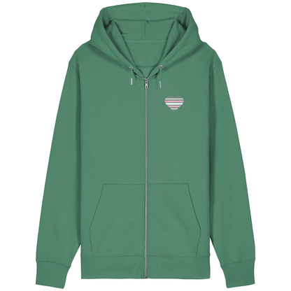 Organic Relaxed Zipper mit Herz - Demigirl