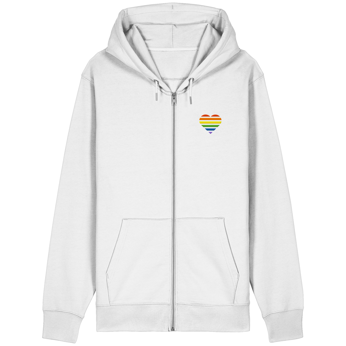 Organic Relaxed Zipper mit Herz Stick - Pride