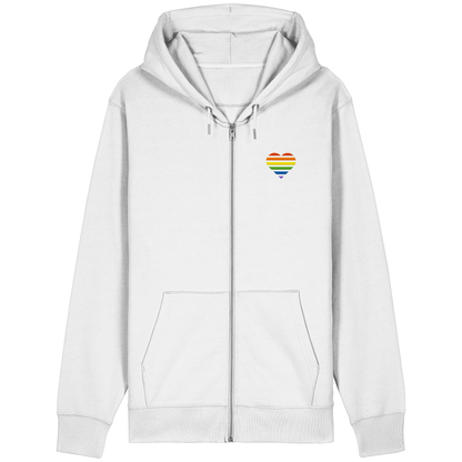 Organic Relaxed Zipper mit Herz Stick - Pride