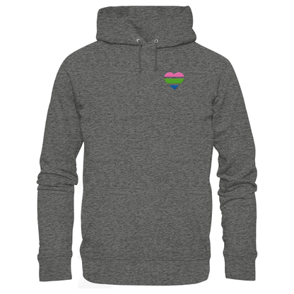Basic Hoodie mit Herz Stick - Polysexual