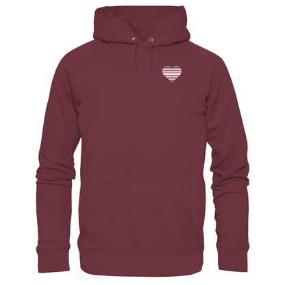 Organic Basic Hoodie mit Herz - Demigirl