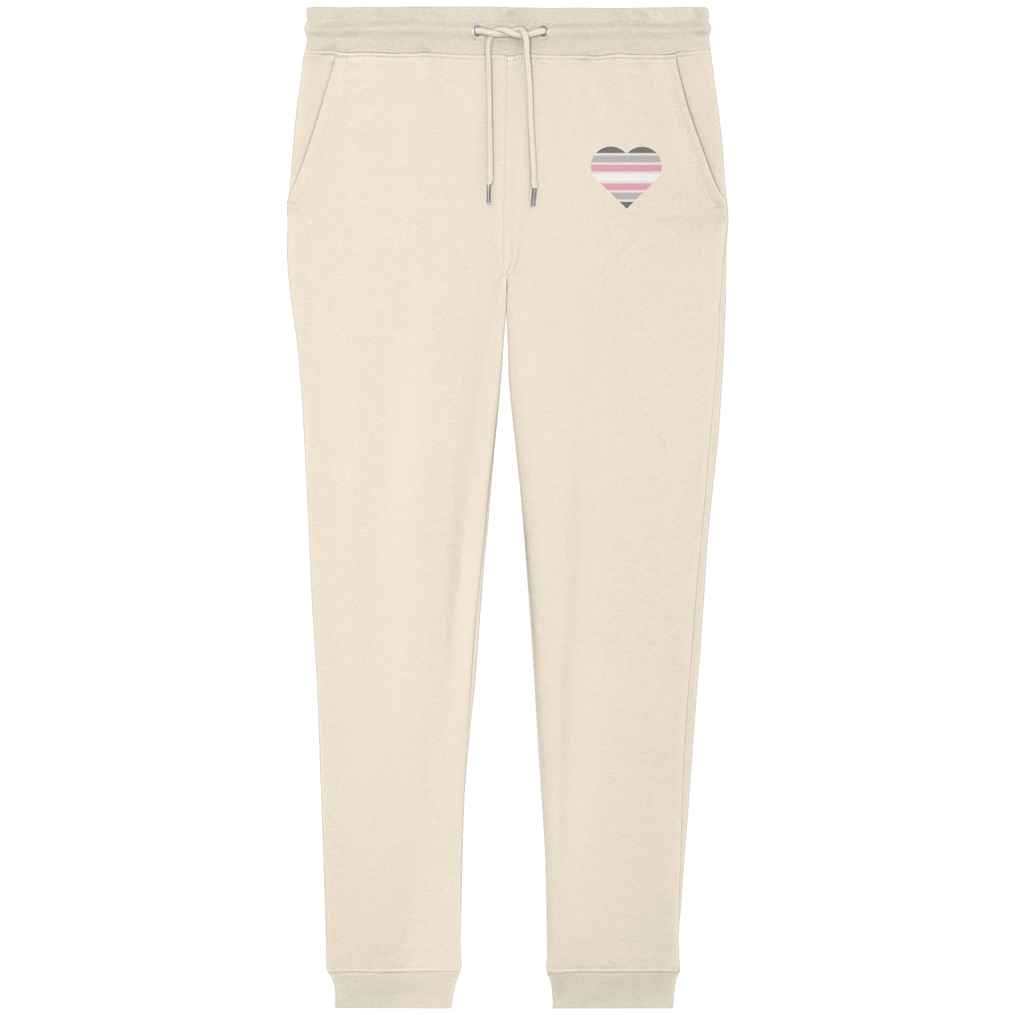 Organic Jogger Pants - Demigirl Flag Herz Print
