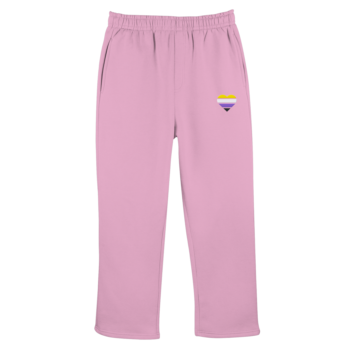 Fluffy Track Sweatpants mit Herz Stick - Nonbinary