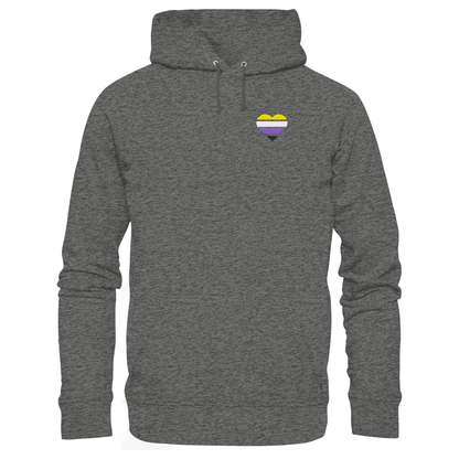 Basic Hoodie mit Herz Stick - Nonbinary