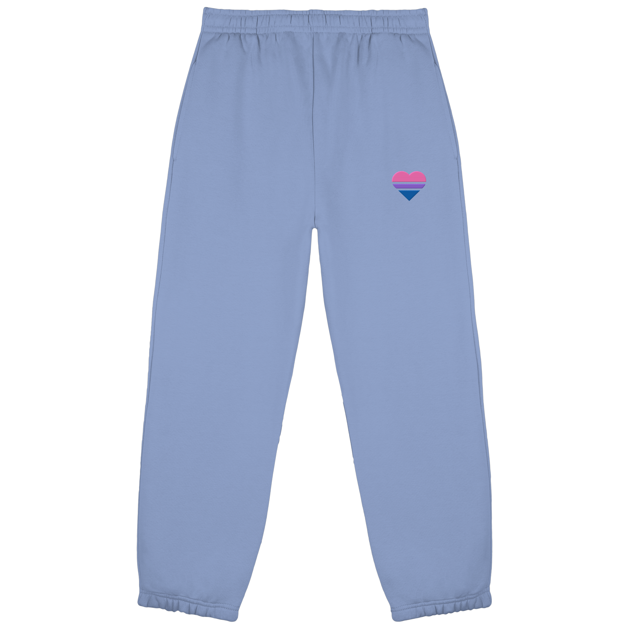 Fluffy Sweatpants - Bisexual Flag Herz Stick