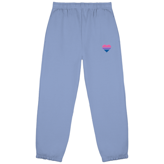 Fluffy Sweatpants - Bisexual Flag Herz Stick