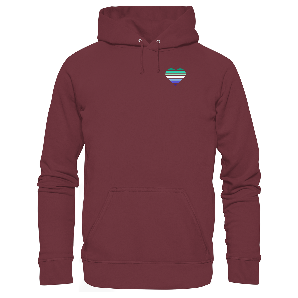 Organic Basic Hoodie mit Herz - Gay