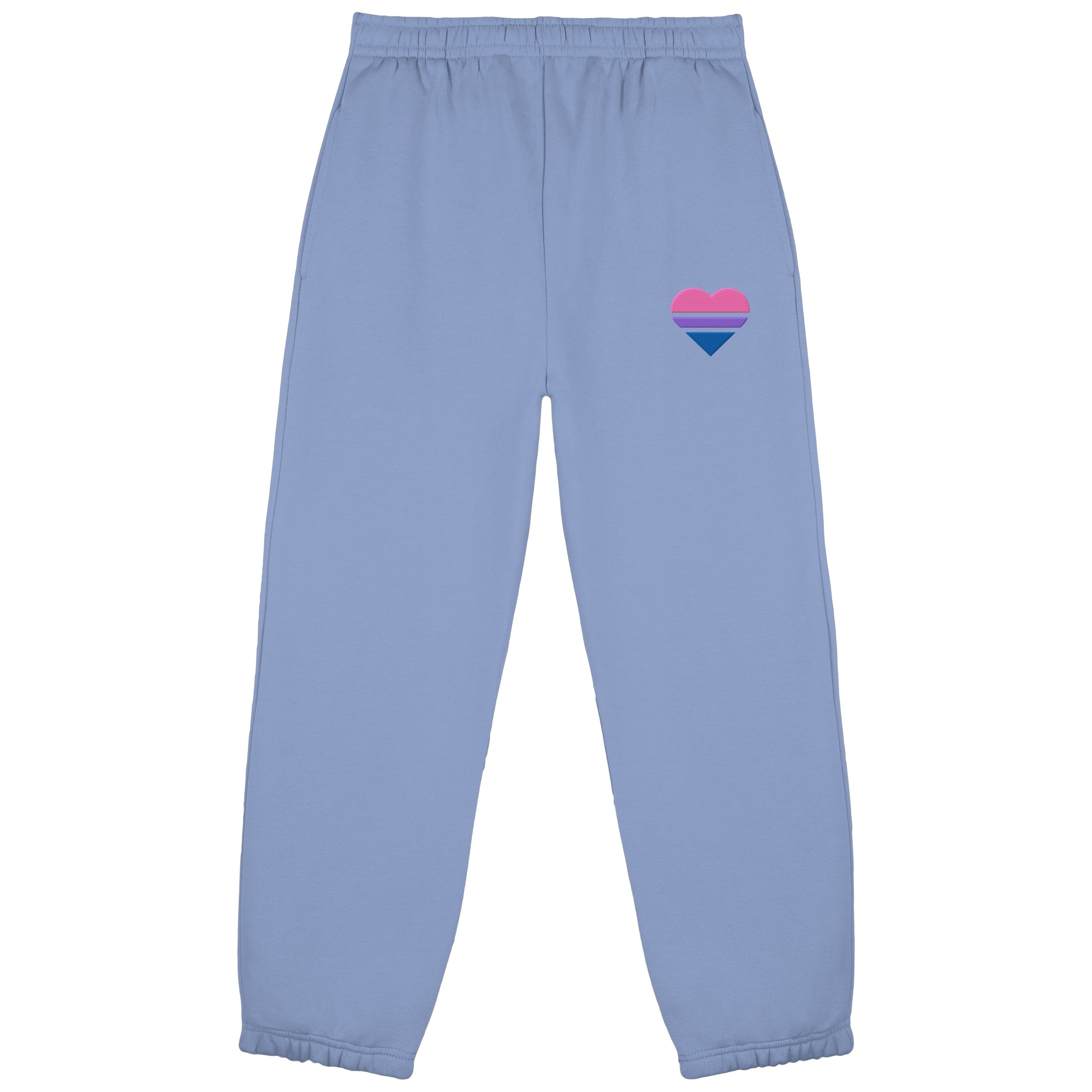 Fluffy Sweatpants - Bisexual Flag Herz Stick