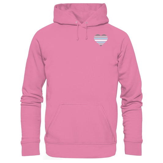 Basic Hoodie - Demiboy Flag Herz Print