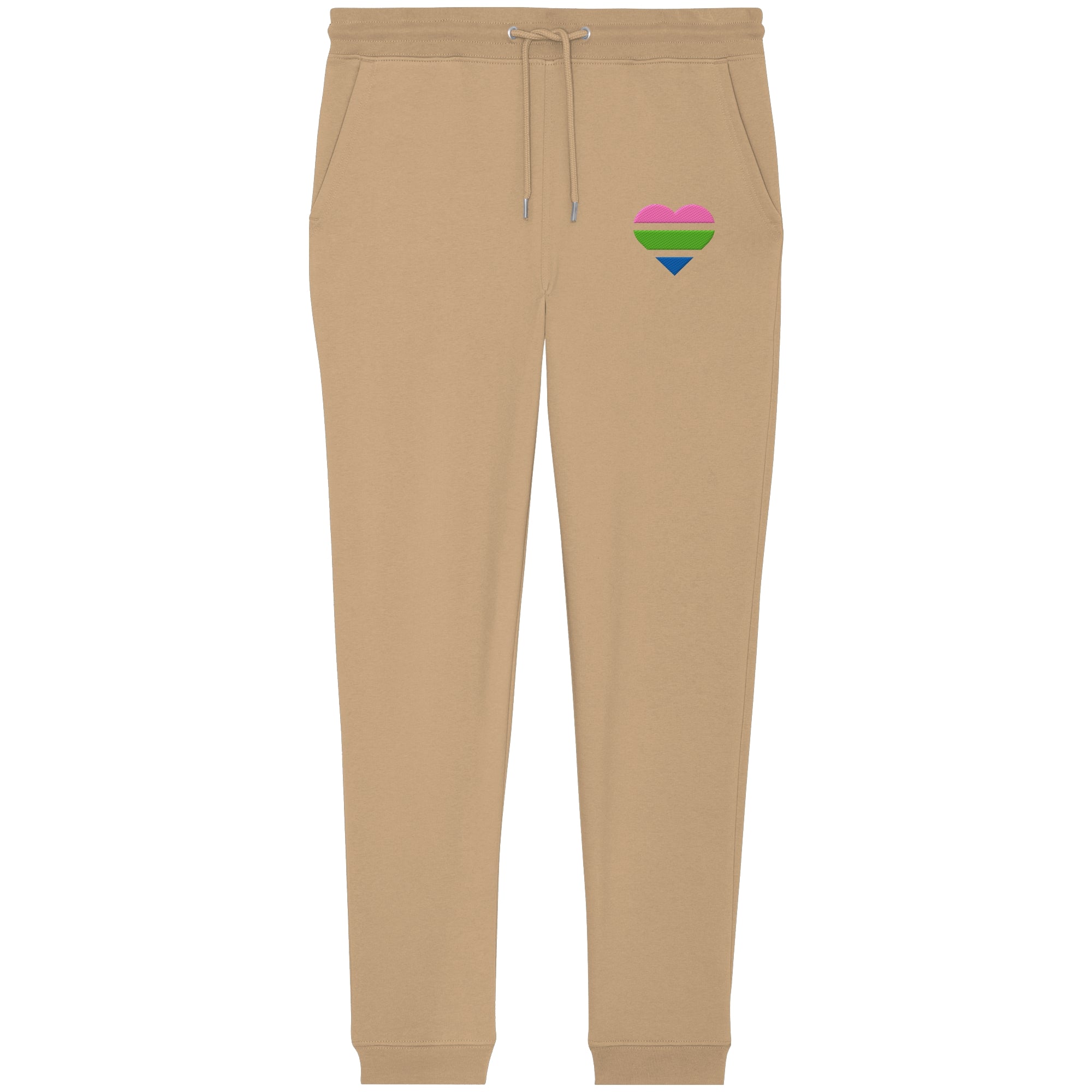 Organic Jogger Pants - Polysexual Flag Herz Stick