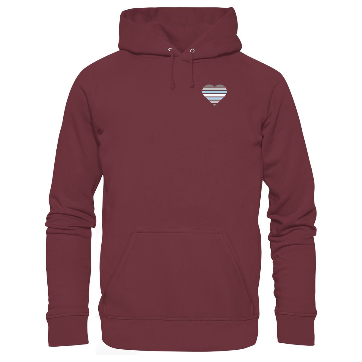 Organic Basic Hoodie mit Herz - Demiboy