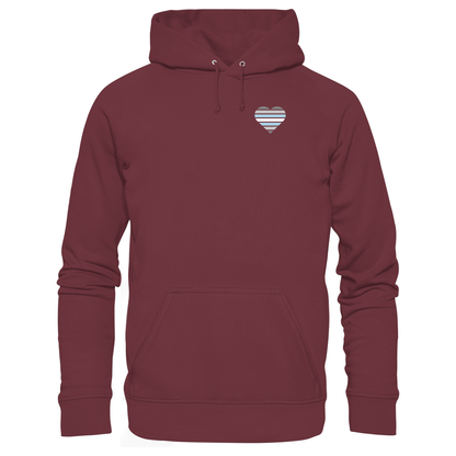 Organic Basic Hoodie mit Herz - Demiboy