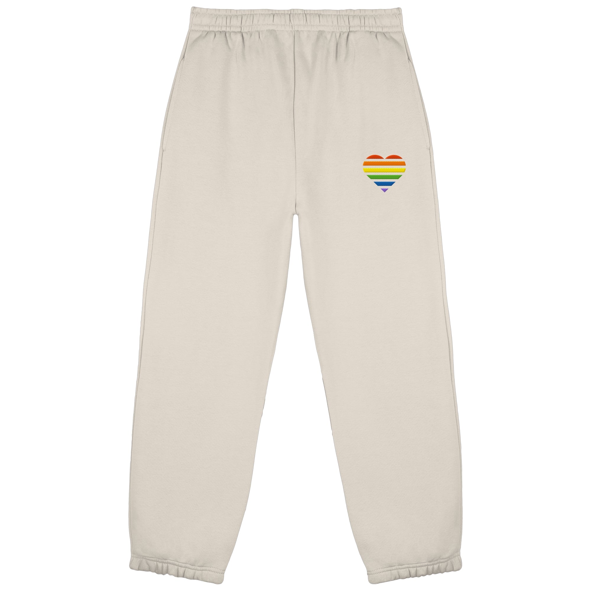 Fluffy Sweatpants - Pride Flag Herz Stick