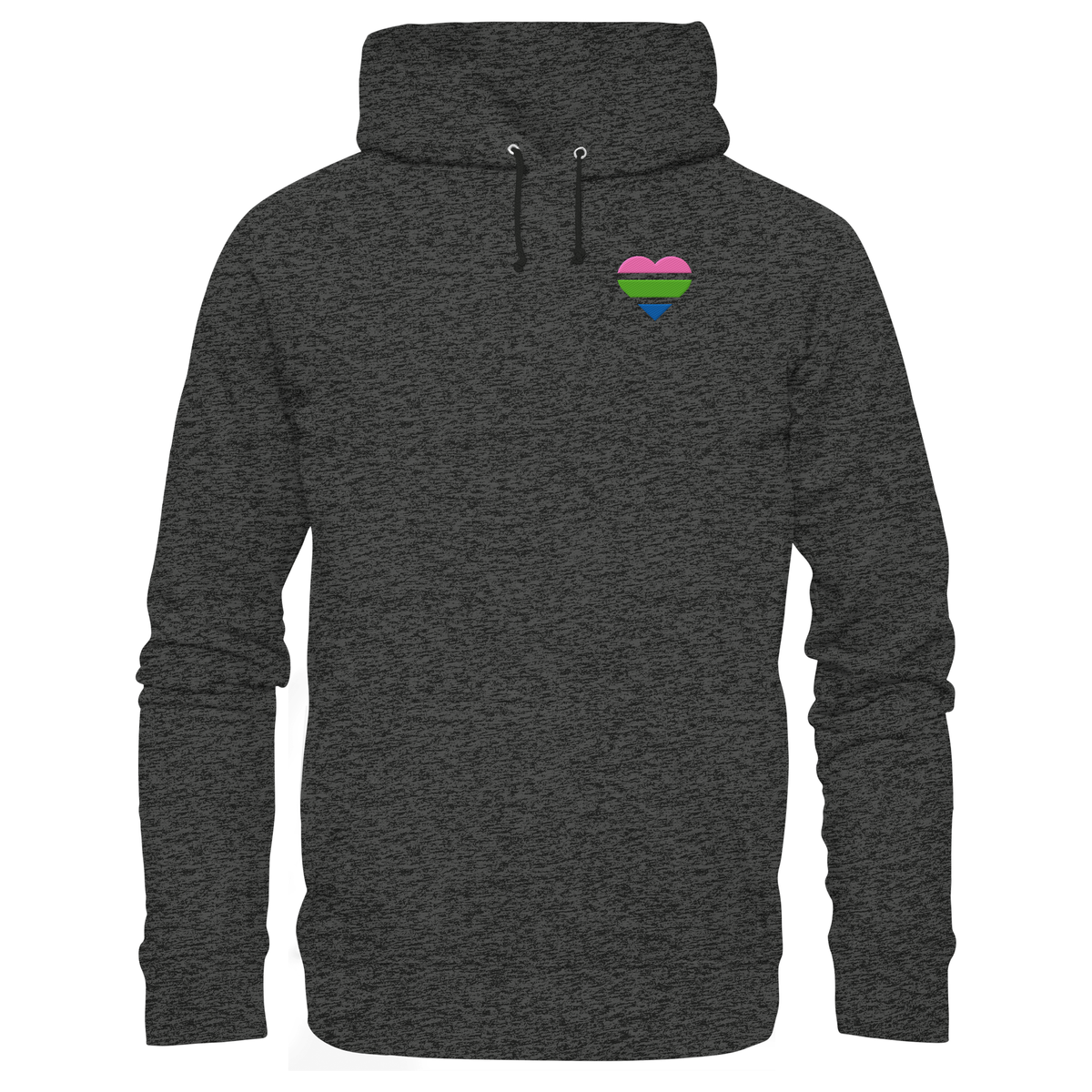Organic Basic Hoodie mit Herz Stick - Polysexual