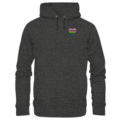 Organic Basic Hoodie mit Herz Stick - Polysexual
