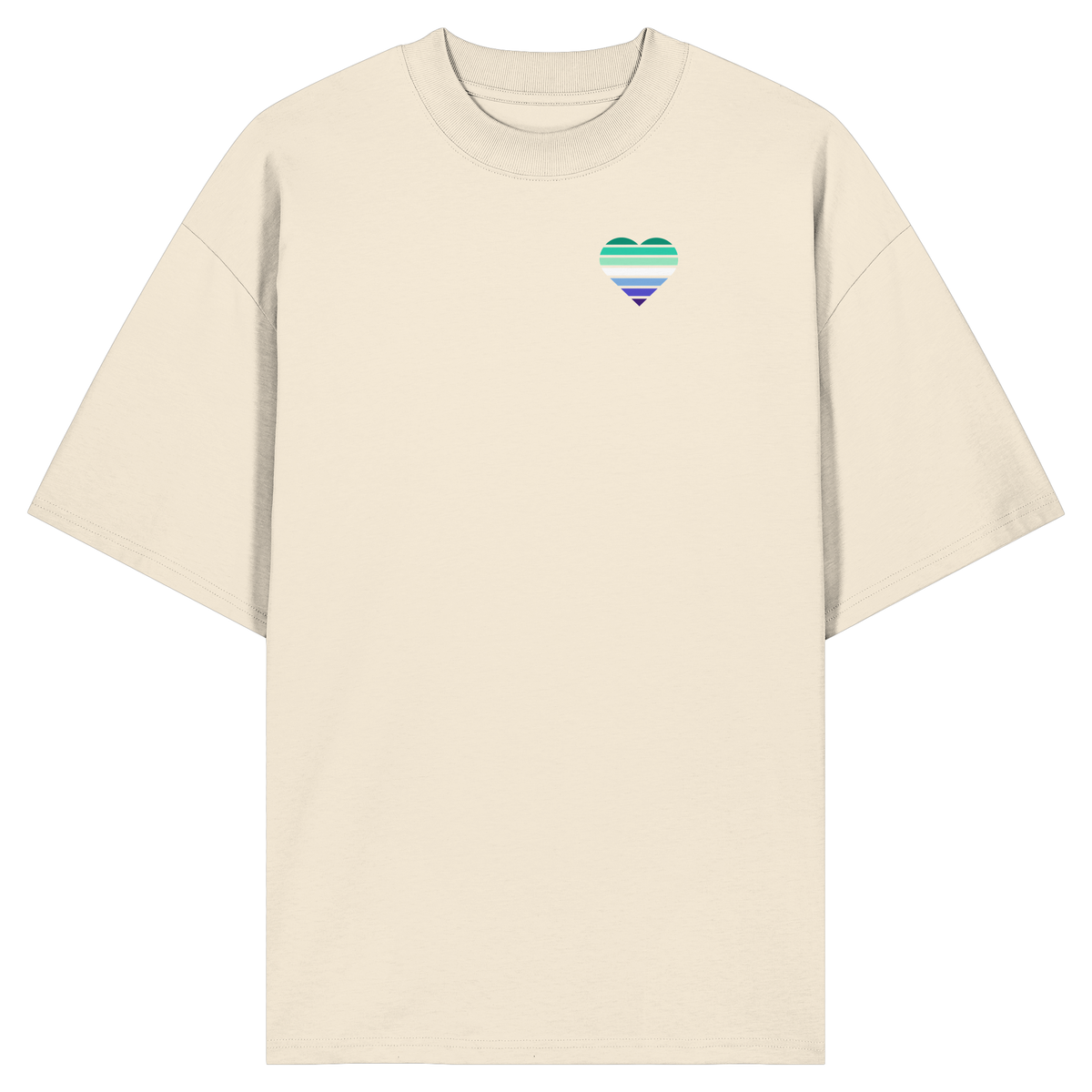 Organic Oversize Shirt mit Herz - Gay