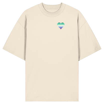 Organic Oversize Shirt mit Herz - Gay