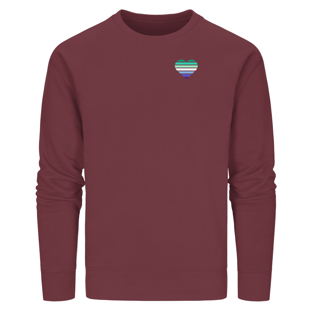 Organic Basic Sweatshirt mit Herz - Gay