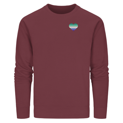 Organic Basic Sweatshirt mit Herz - Gay