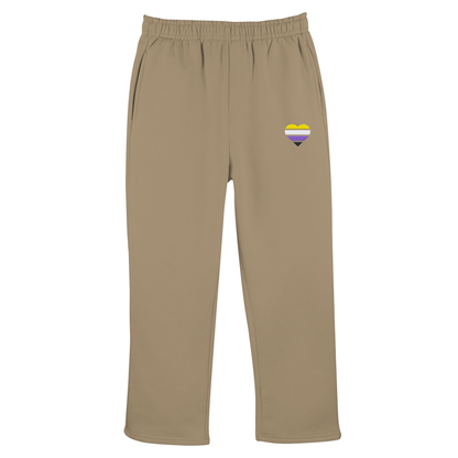 Fluffy Track Sweatpants mit Herz Stick - Nonbinary