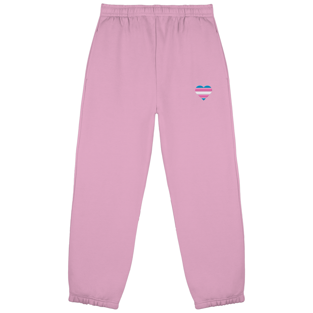Fluffy Sweatpants mit Herz Stick - Trans