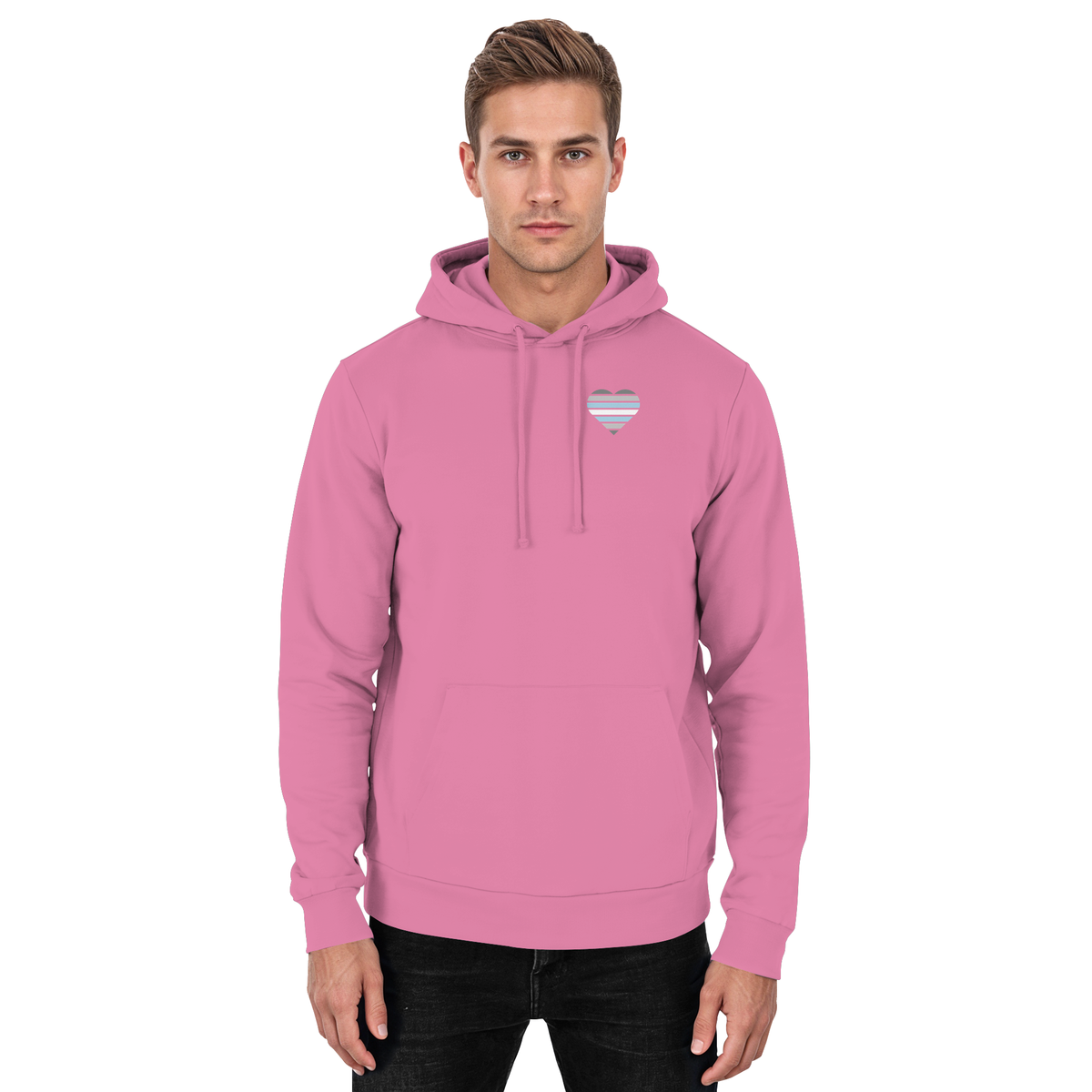 Basic Hoodie mit Herz - Demiboy