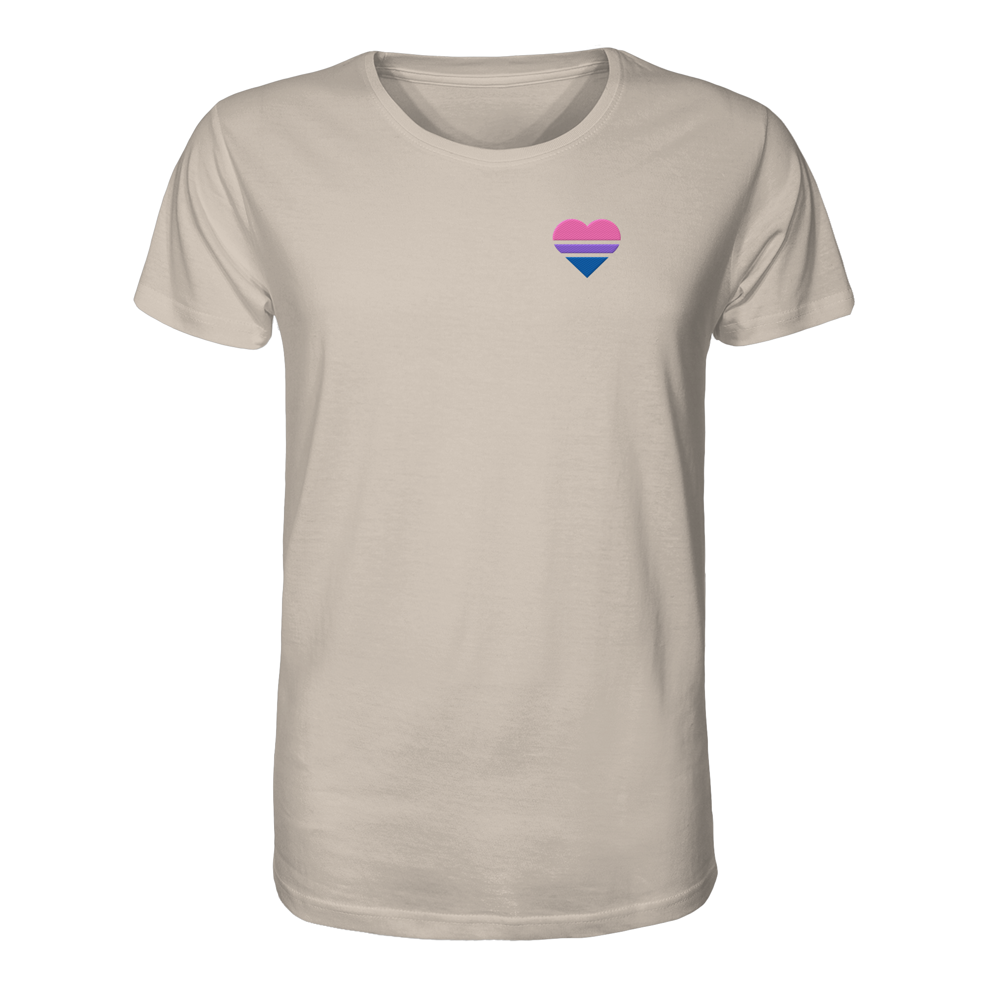 Organic Shirt - Bisexual Flag Herz Stick