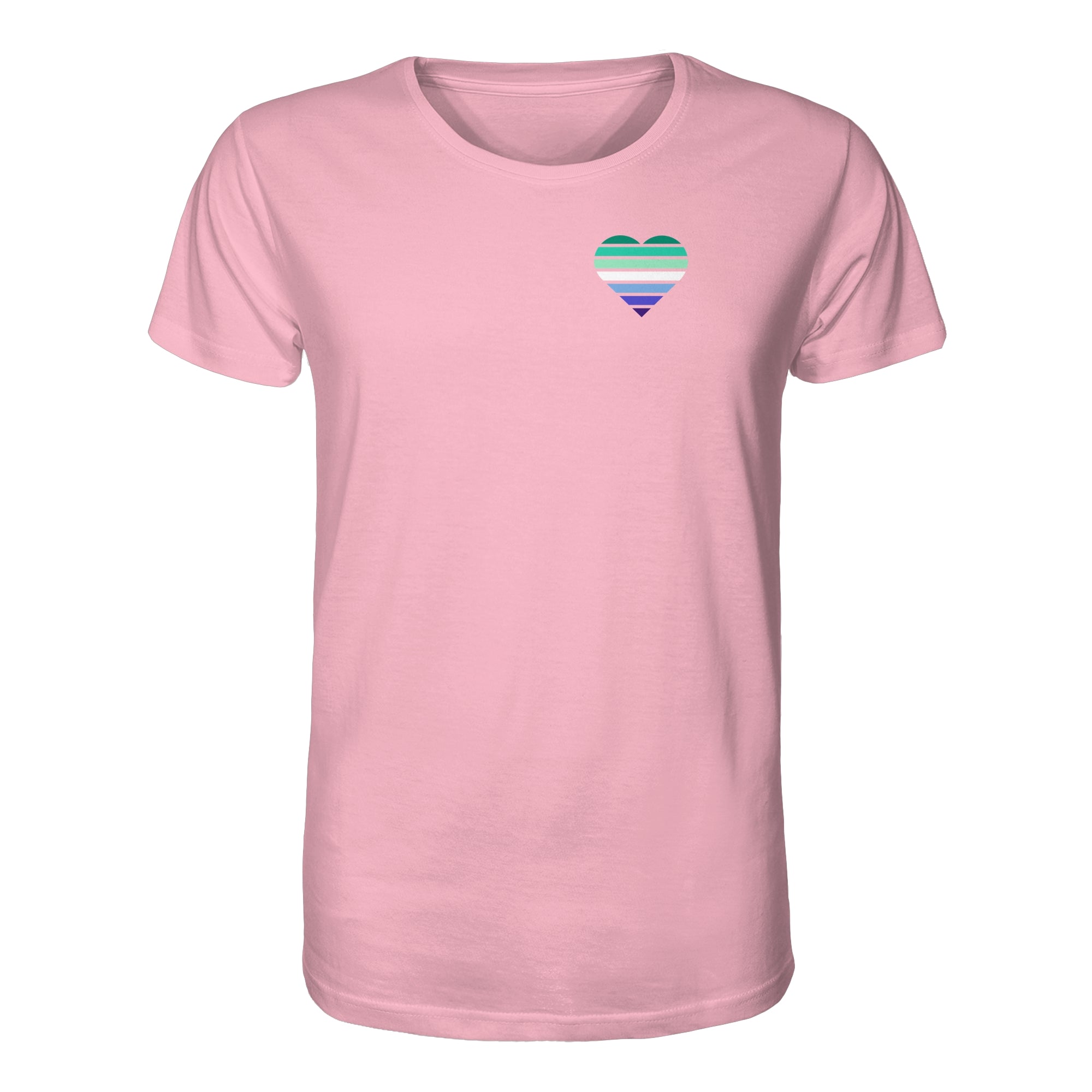 Organic Shirt - Gay Flag Herz Print