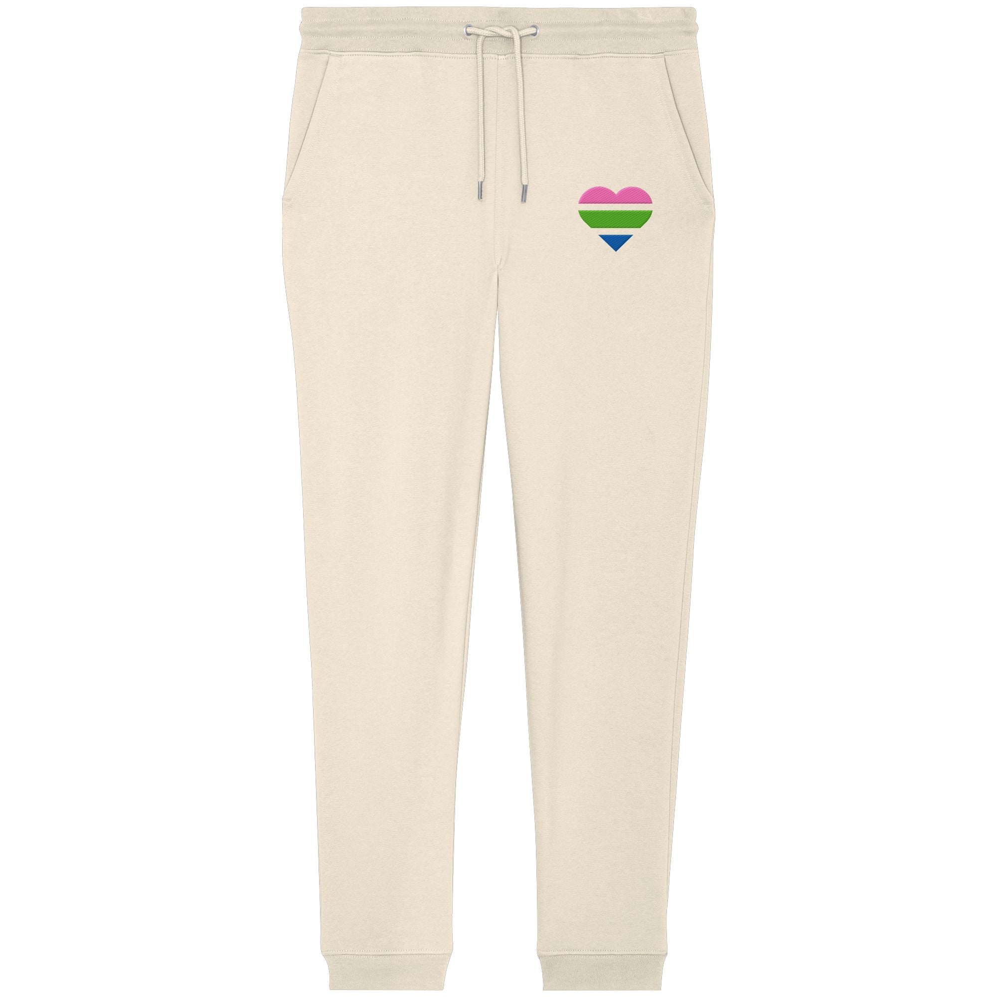 Organic Jogger Pants - Polysexual Flag Herz Stick