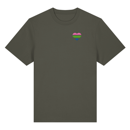 Organic Heavy Shirt mit Herz Stick - Polysexual