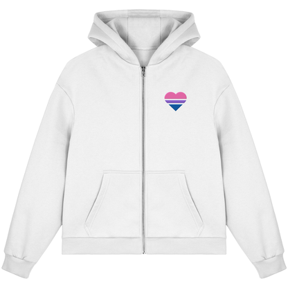 Fluffy Boxcut Zipper mit Herz Stick - Bisexual