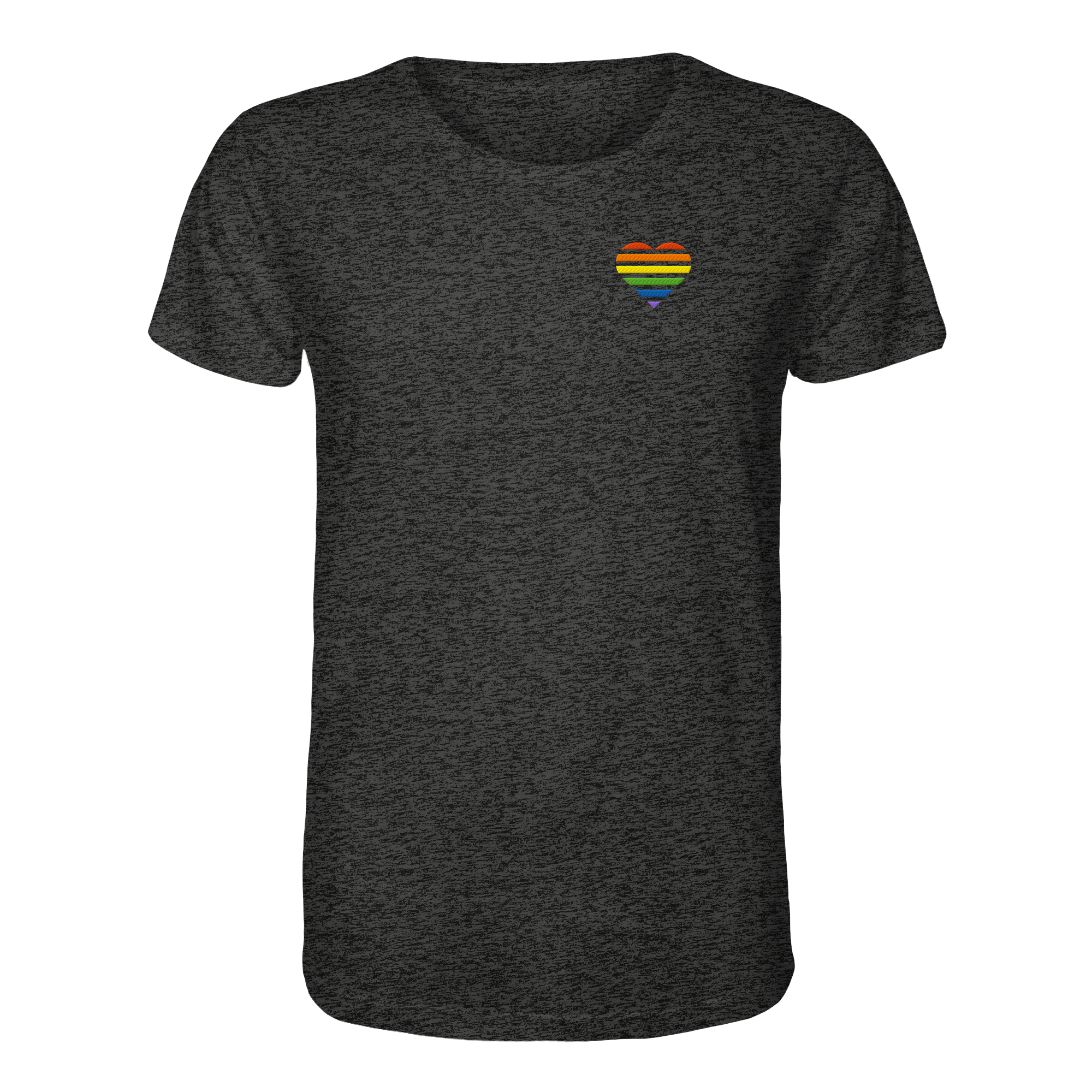 Organic Shirt - Pride Flag Herz Stick