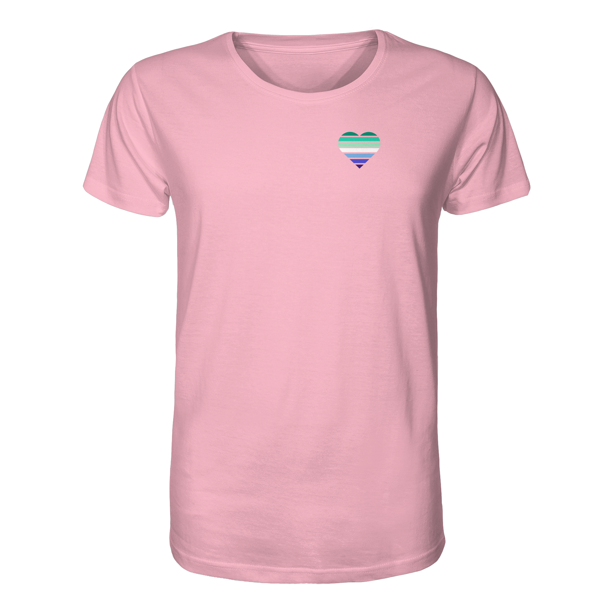 Organic Shirt - Gay Flag Herz Print
