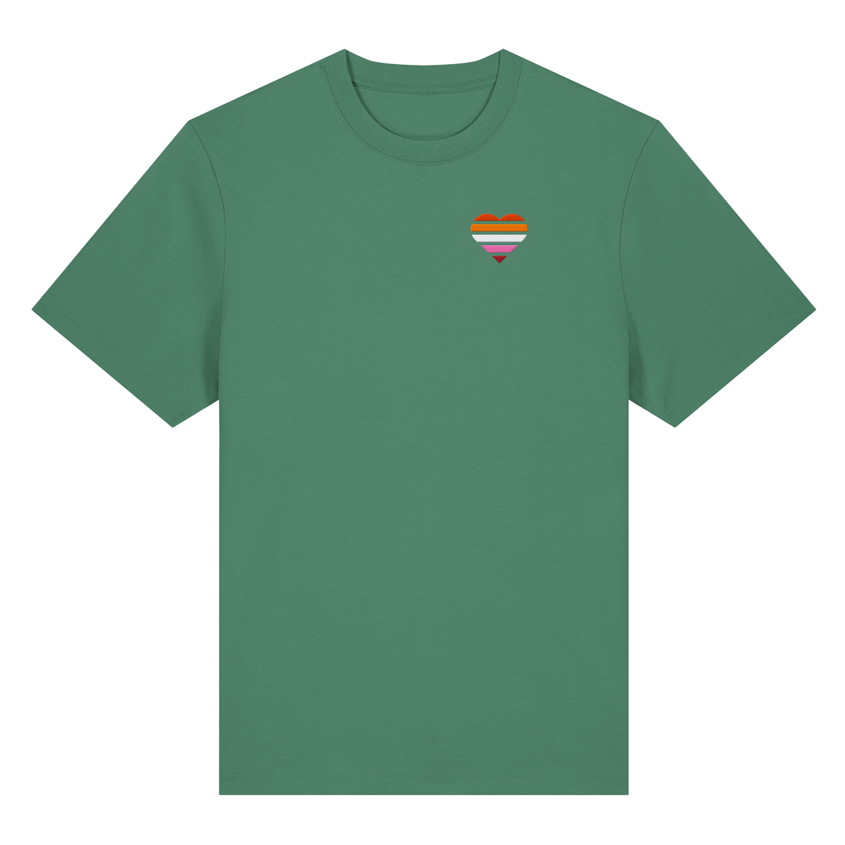 Organic Heavy Shirt mit Herz Stick - Lesbian