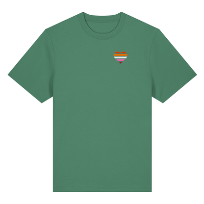 Organic Heavy Shirt mit Herz Stick - Lesbian