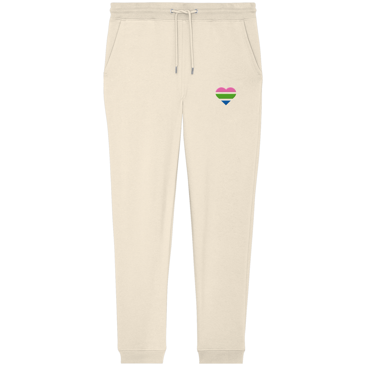 Organic Jogger Pants mit Herz Stick - Polysexual