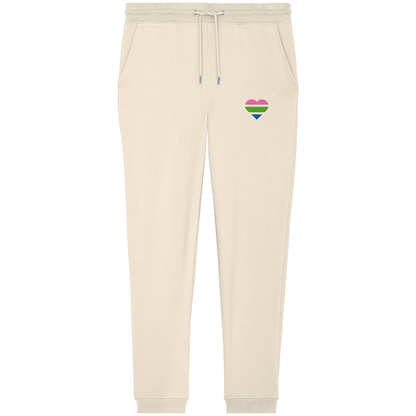 Organic Jogger Pants mit Herz Stick - Polysexual
