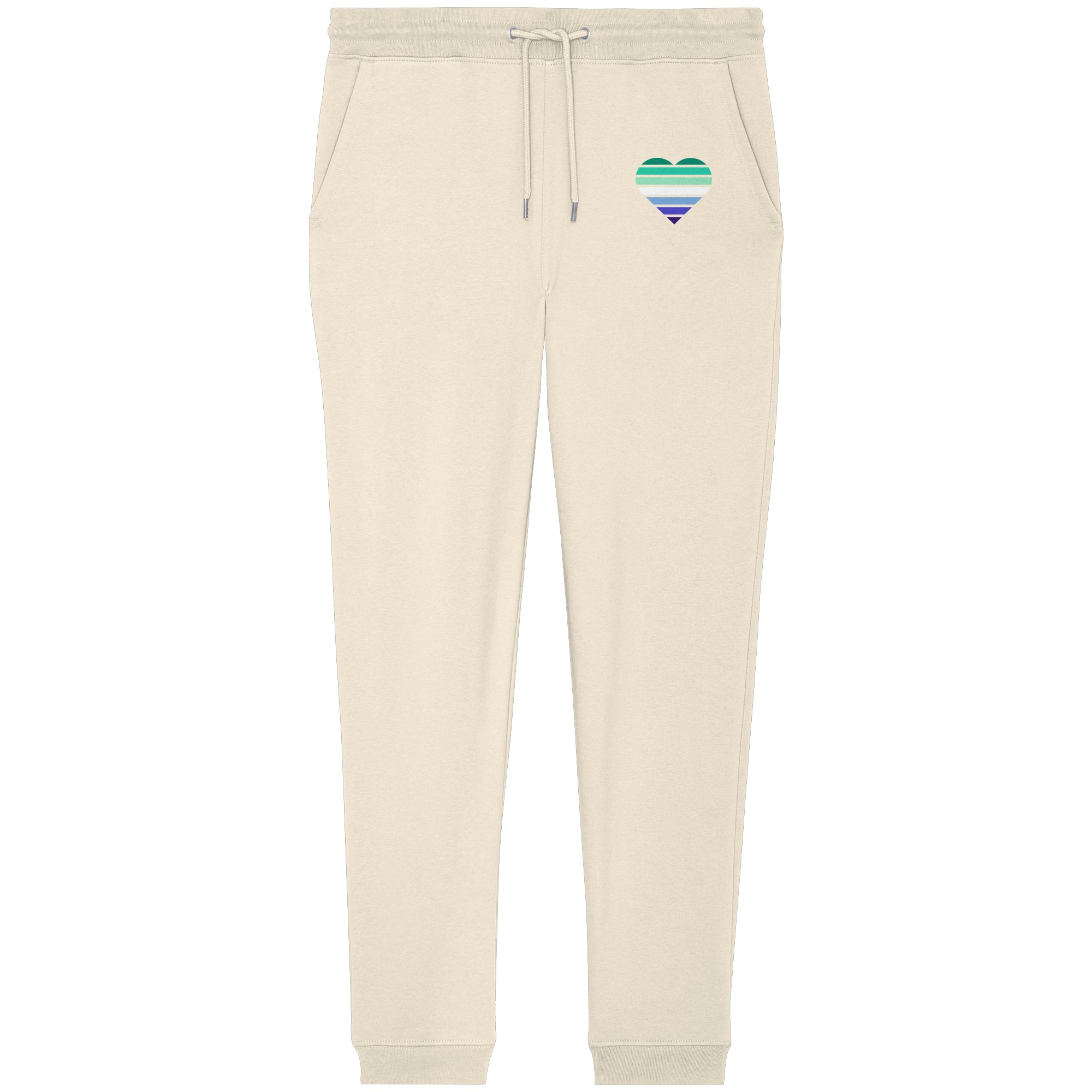 Organic Jogger Pants - Gay Flag Herz Print