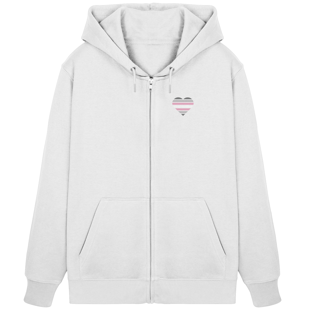 Organic Zipper mit Herz - Demigirl