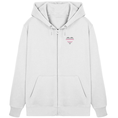 Organic Zipper mit Herz - Demigirl