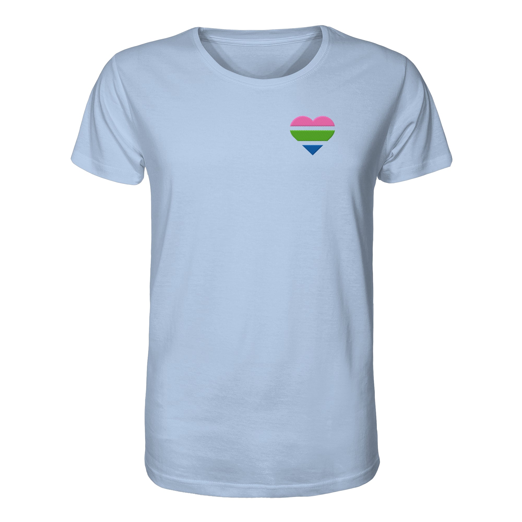 Organic Shirt - Polysexual Flag Herz Stick