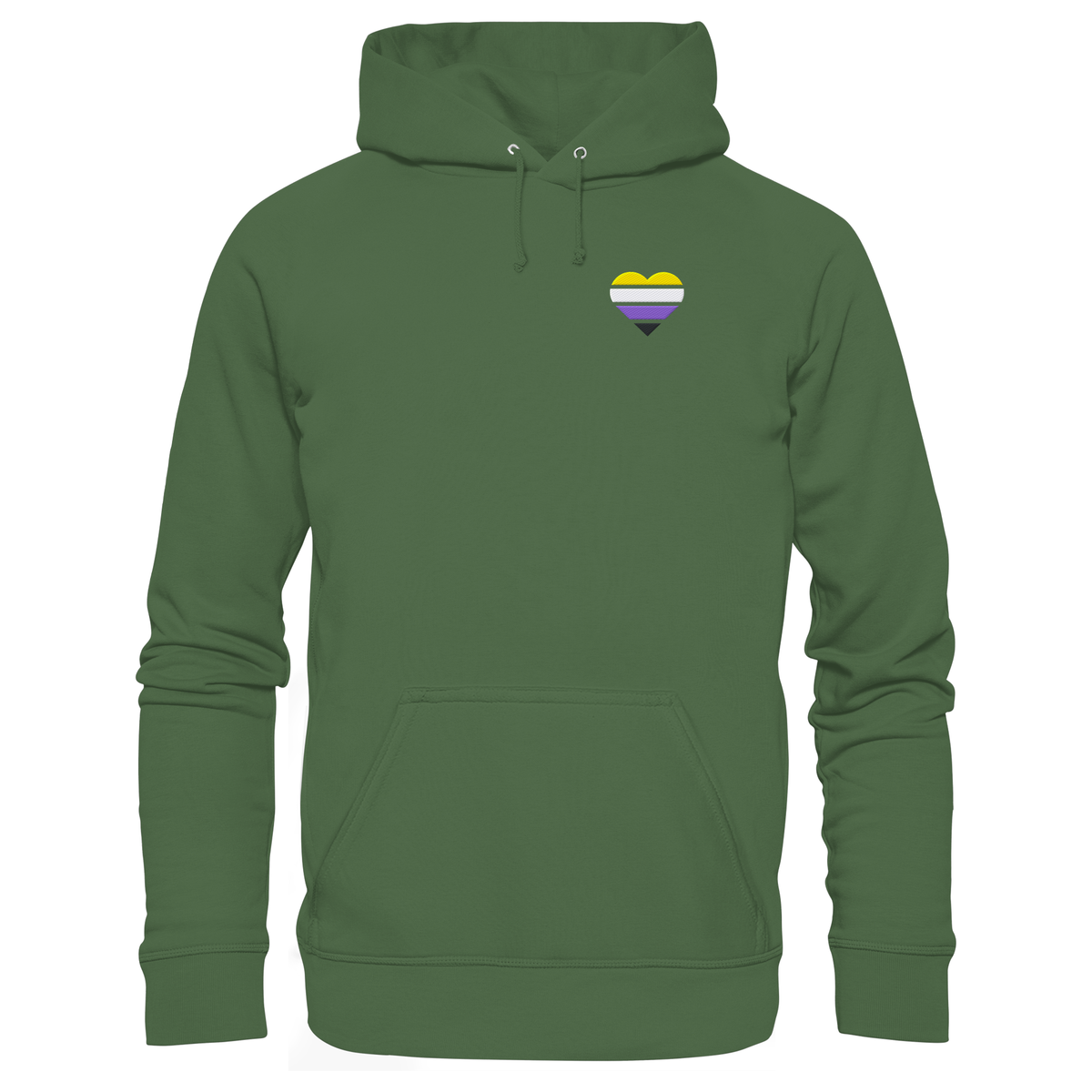 Basic Hoodie mit Herz Stick - Nonbinary