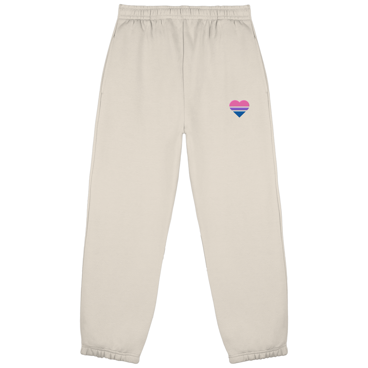 Fluffy Sweatpants mit Herz Stick - Bisexual