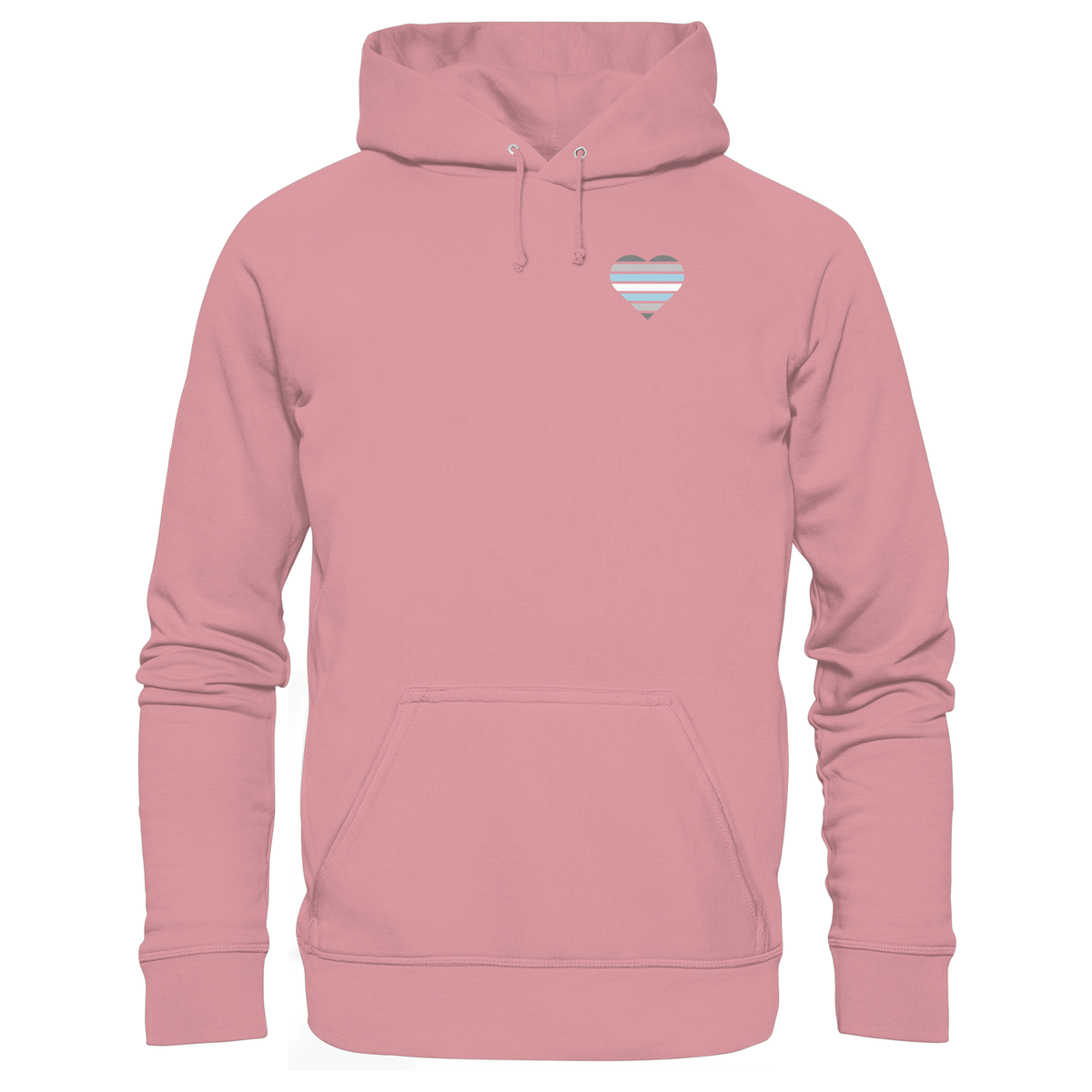 Organic Basic Hoodie mit Herz - Demiboy